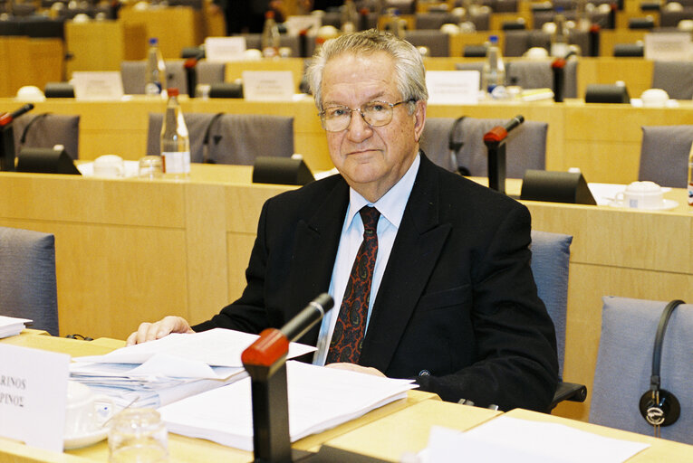 Portrait of MEP Ioannis MARINOS in Brussels