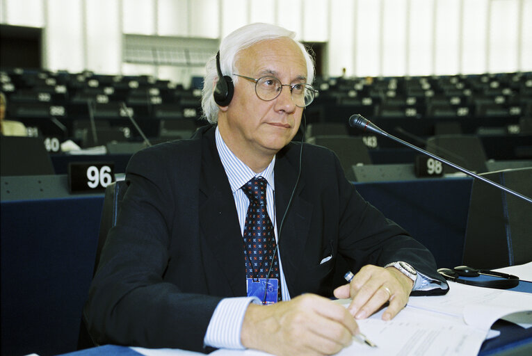 MEP Paolo COSTA takes part in a plenary session in Strasbourg