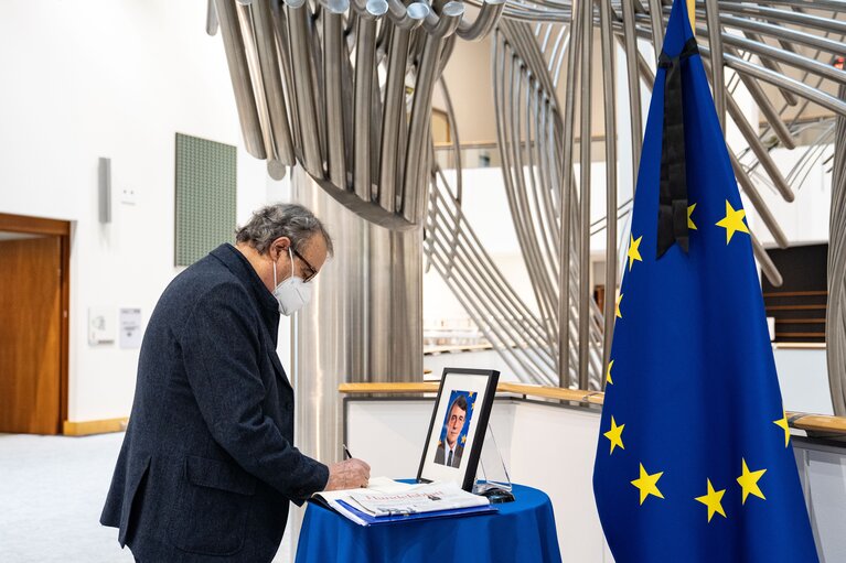 Book of condolence for David Sassoli, EP President (2019-2022)