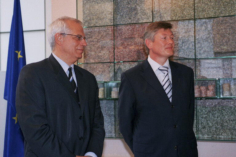 EP President meets with the President of the Lithuanian Parliament.