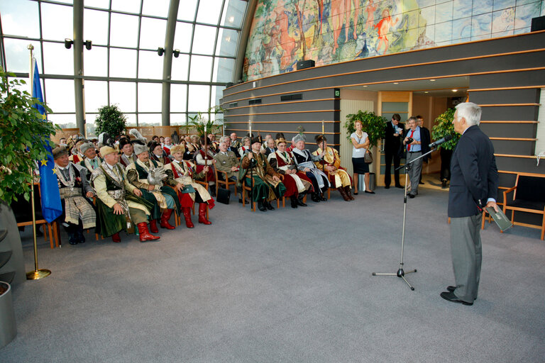 EP President meets with a delegation of Polish Brotherhood of Marksmen.