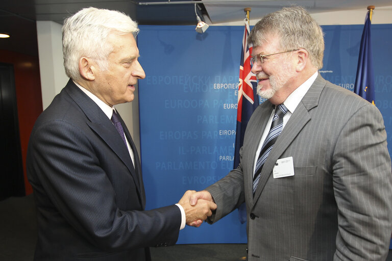 Jerzy BUZEK, EP President, meets with Harry JENKINS, Speaker of the Australian House of Representatives