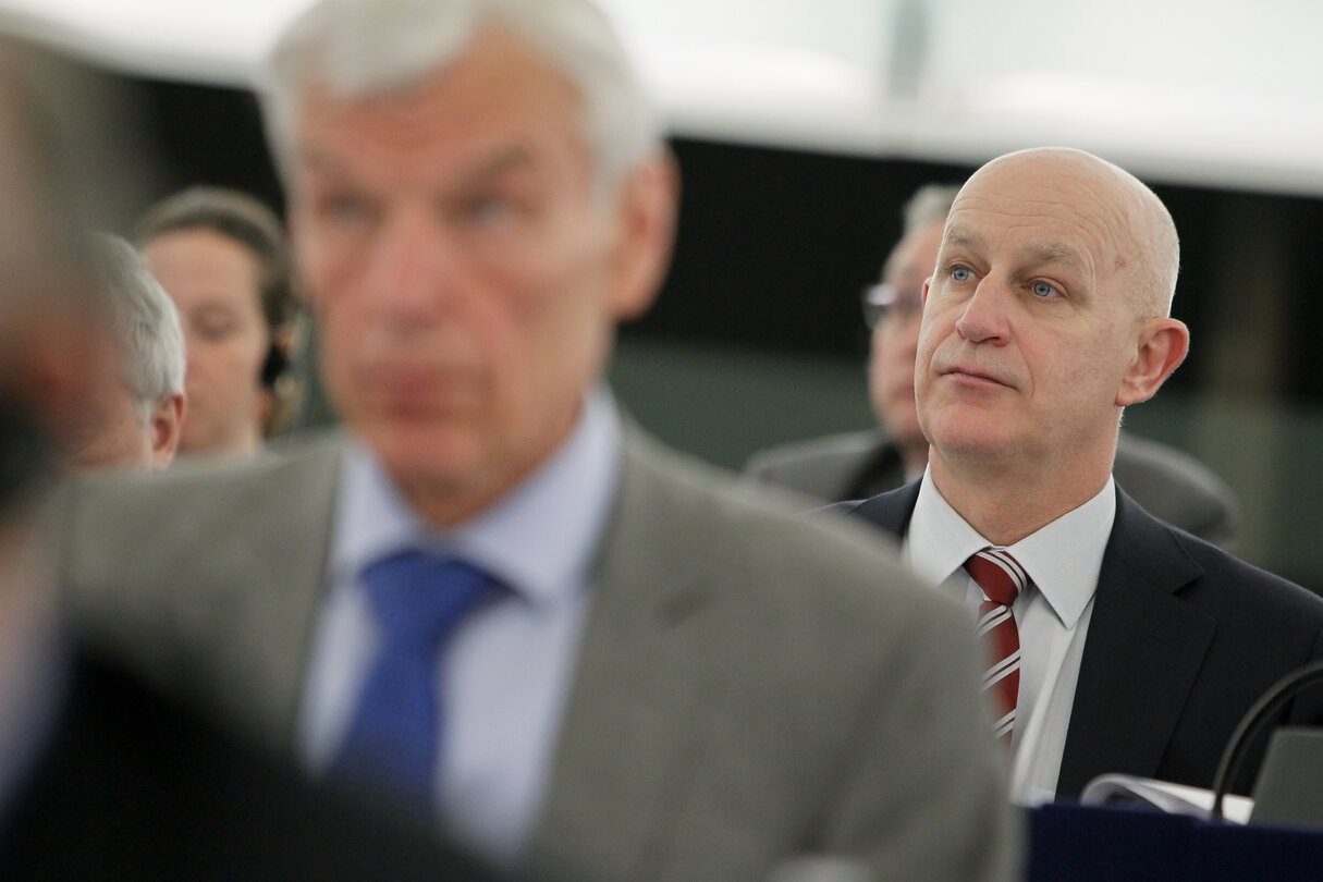 Peter SKINNER in plenary during the vote