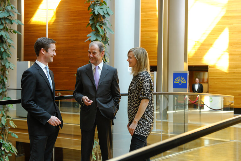 Portraits of MEP Hubert PIRKER in Strasbourg