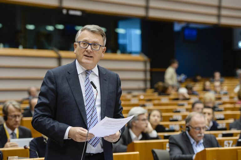 EP President chairs of the Plenary session week 49 in Brussels