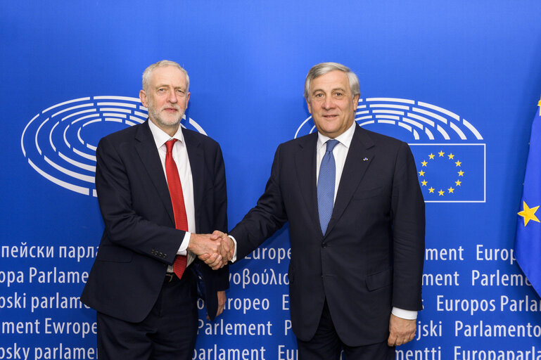 Antonio TAJANI - EP President meets with British Labour party leader Jeremy CORBYN