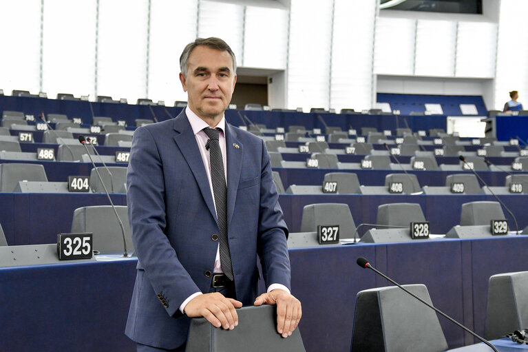 Petras AUSTREVICIUS in the European Parliament in Strasbourg