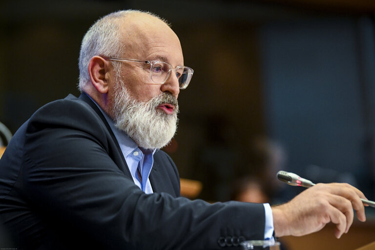 Hearing of Frans TIMMERMANS, Executive Vice President-designate, European Green Deal - Arrival & Opening statement