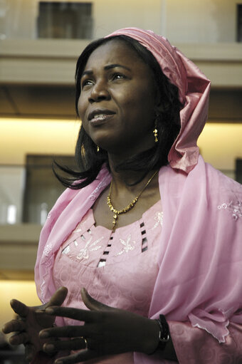 Foto 3: 2005 Sakharov Prize laureate Hauwa ibrahim at the European Parliament in Strasbourg