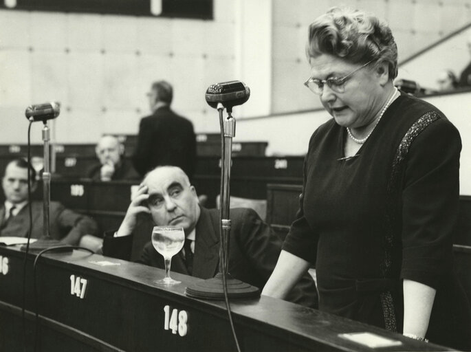 Φωτογραφία 2: Constitutive session of the new European Parliamentary Assembly in january 1962