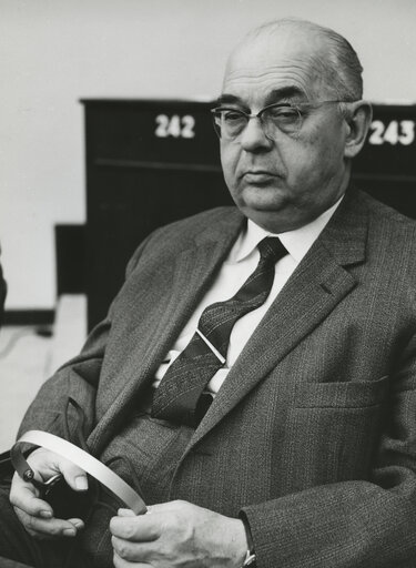 Constitutive session of the new European Parliamentary Assembly in February 1962