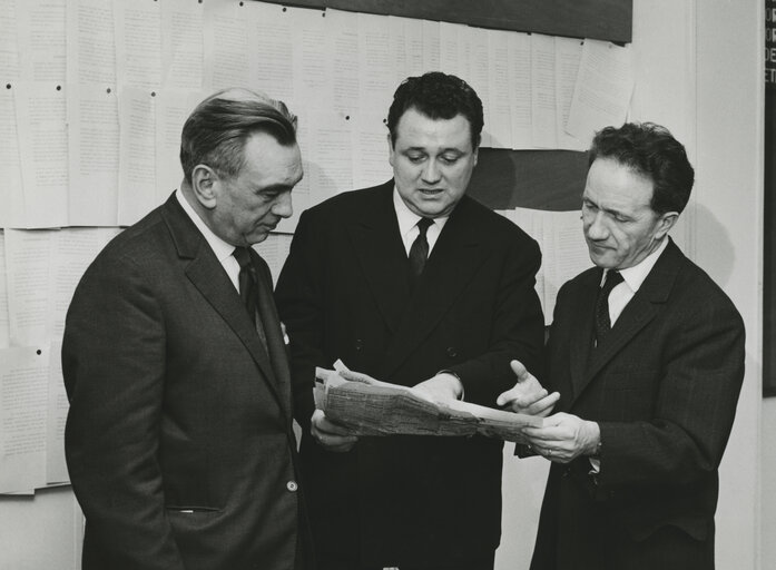 Constitutive session of the new European Parliamentary Assembly in February 1962