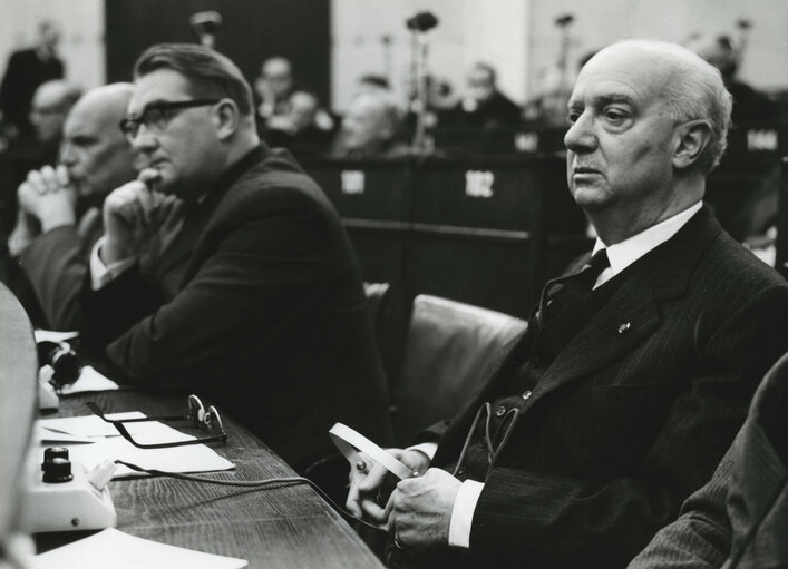 Photo 5: Election of Gaetano MARTINO during the European Parliamentary Assembly on the 30th of March 1962