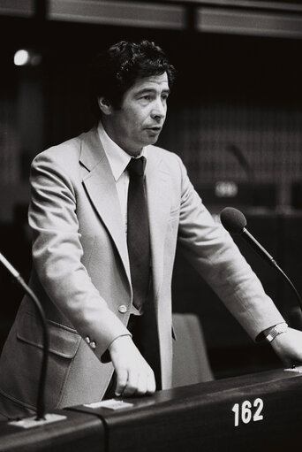 Foto 5: The delegue Horst HAASE during a session in Brussels in June 1978.