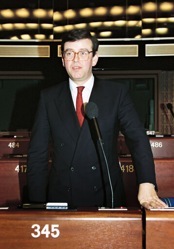 Francois FROMENT MEURICE at the European Parliament.