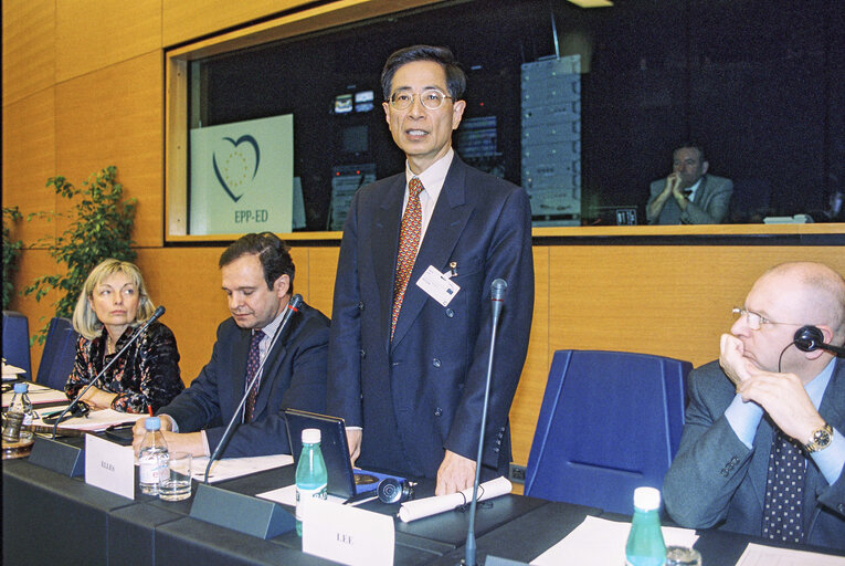 Fotagrafa 4: Meeting of the EPP Group in the presence of the Chairman of the Democratic Party in Hong Kong