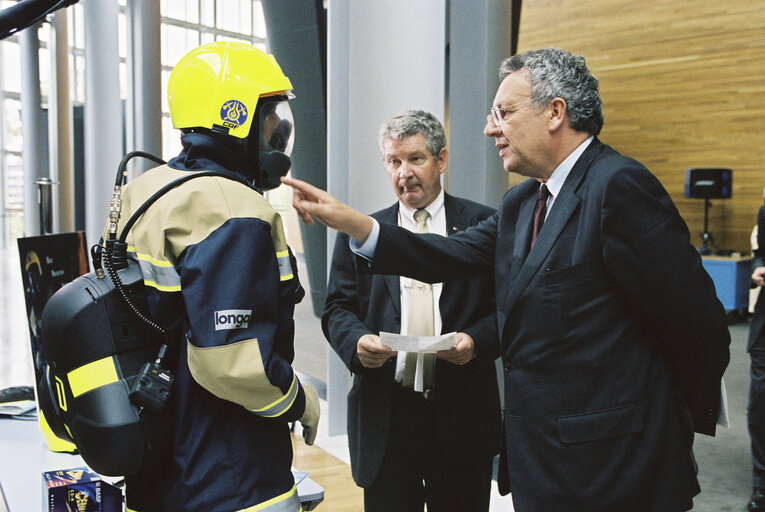 Presentation of New Firemen CGF  Equipment in the European Parliament in Strasbourg