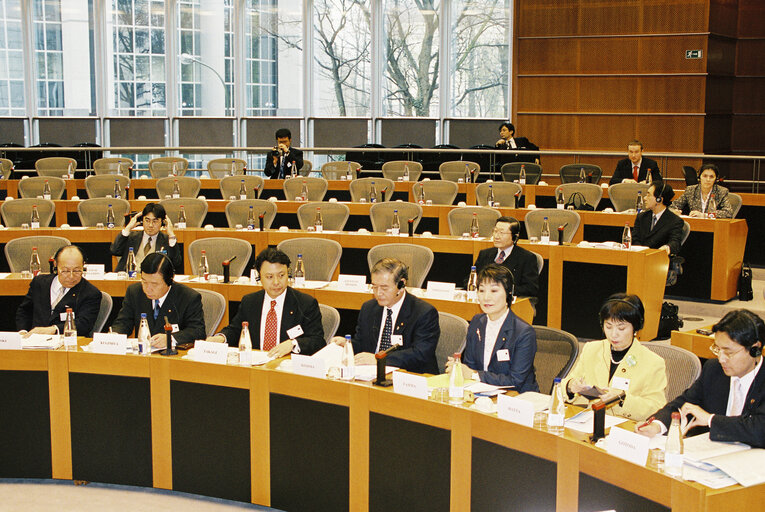 Foto 1: Meeting of the delegation for the relations with Japan in Brussels