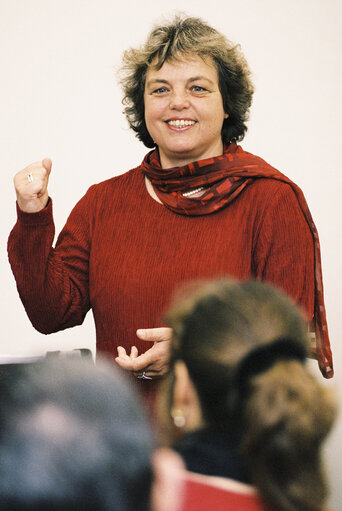 MEP Ruth HIERONYMI receives a visitors group