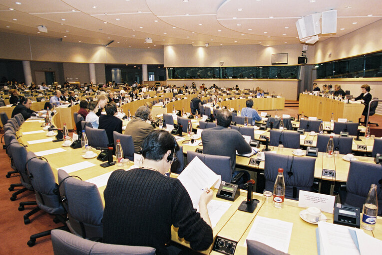 Fotografi 1: Foreign Affairs, Human Rights, Common Security and Defence Policy committee meeting - Discussion with Council President-in-Office on the outcome of the General Affairs Council of 8 & 9 October 2001