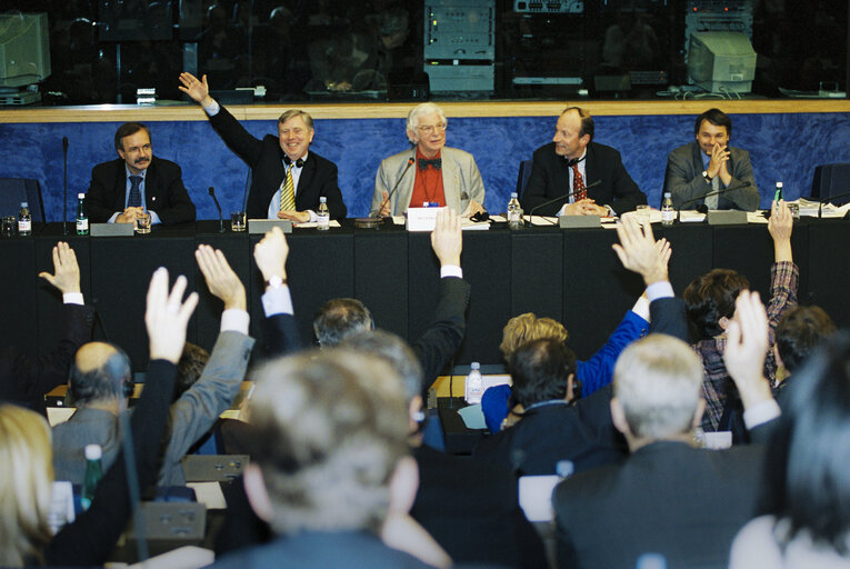 Fotogrāfija 1: ELDR group meeting in Strasbourg