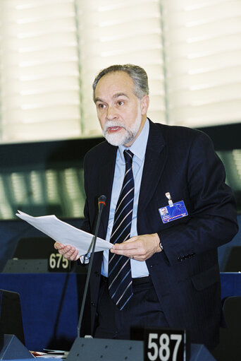 Foto 4: MEP Dominique F.C. SOUCHET takes part in a plenary session in Strasbourg