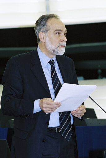 Foto 8: MEP Dominique F.C. SOUCHET takes part in a plenary session in Strasbourg