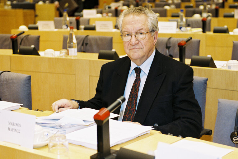 Portrait of MEP Ioannis MARINOS in Brussels