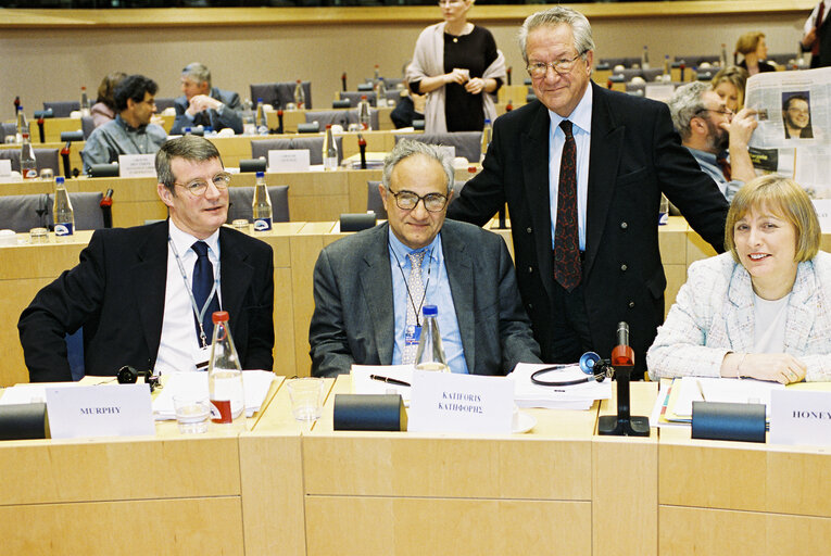 Portrait of MEP Ioannis MARINOS in Brussels