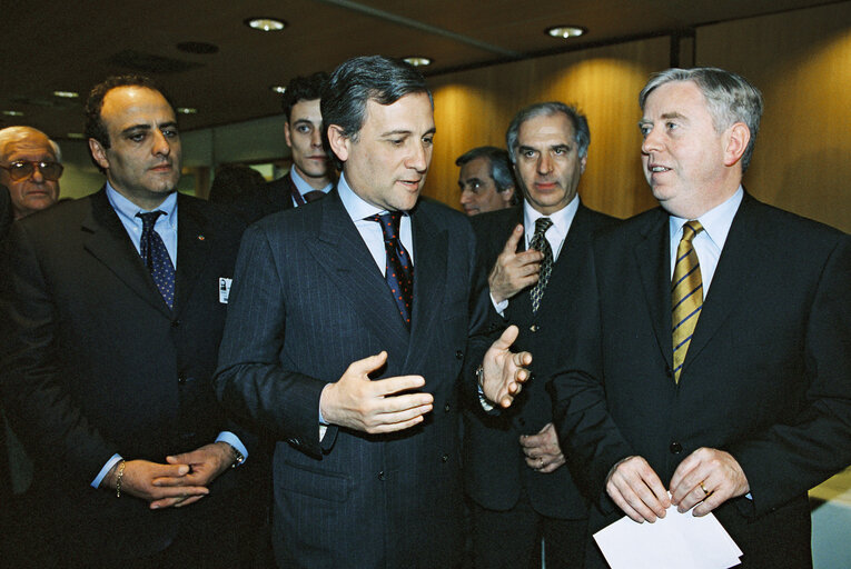 Photo 2: Pat COX - EP President meets with Antonio TAJANI