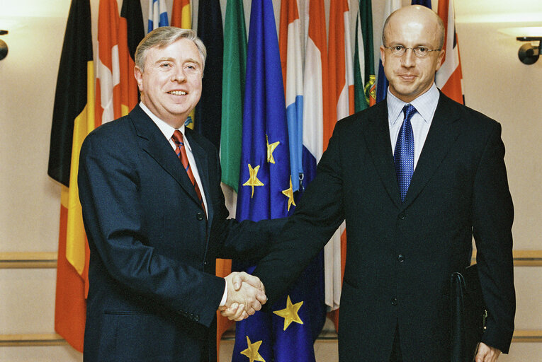 Pat COX EP President meets with Pavel TELICKA, Chief negotiator of the Czech Republic