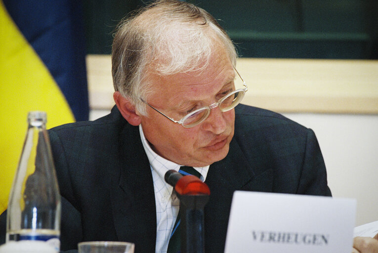 Photo 4 : Meeting at the European Parliament in Brussels