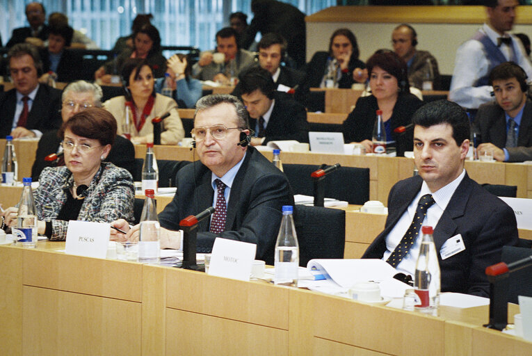 Meeting at the European Parliament in Brussels