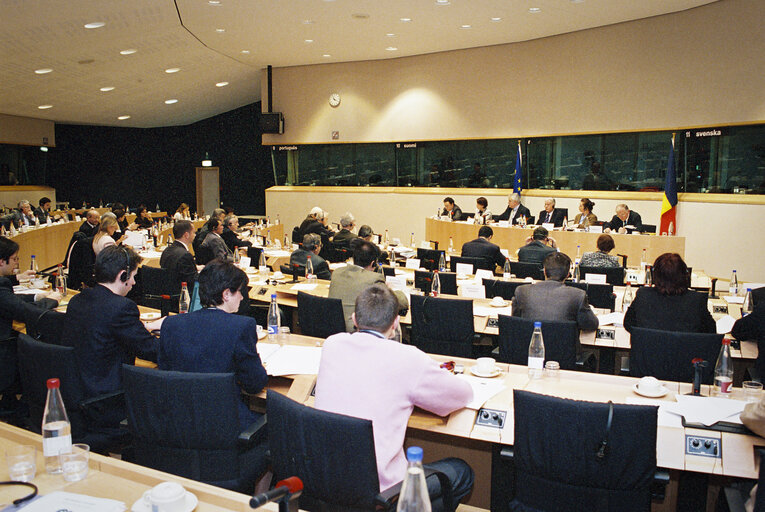 Photo 5 : Meeting at the European Parliament in Brussels