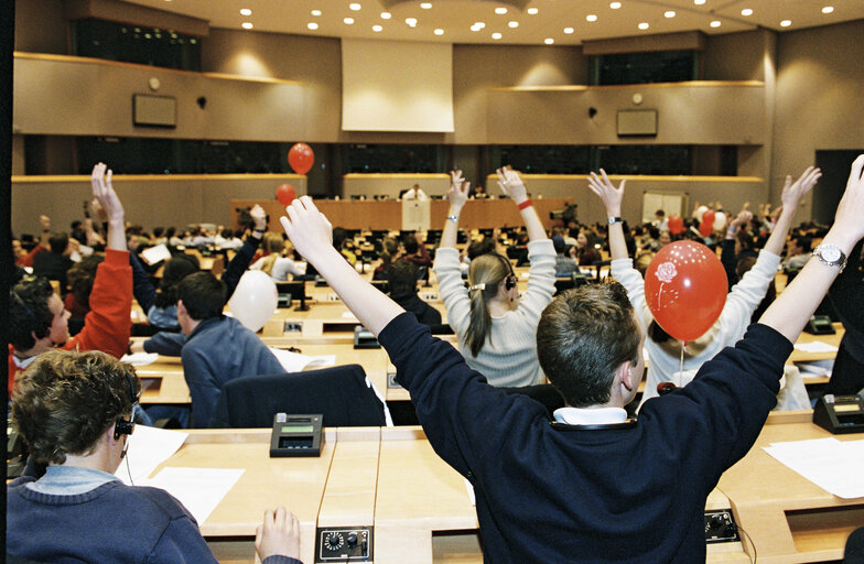 Fotografi 5: Open days at the European Parliament in Brussels on May 2002.