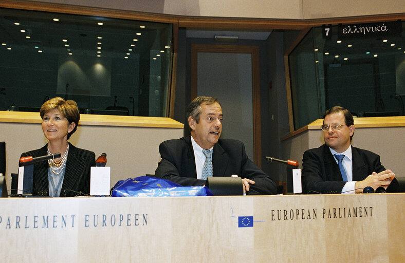 Open days at the European Parliament in Brussels on May 2002.