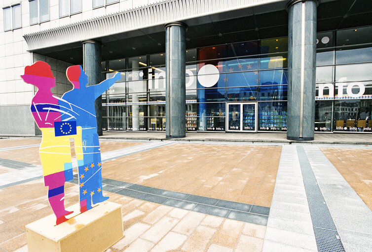 Open days at the European Parliament in Brussels on May 2002.