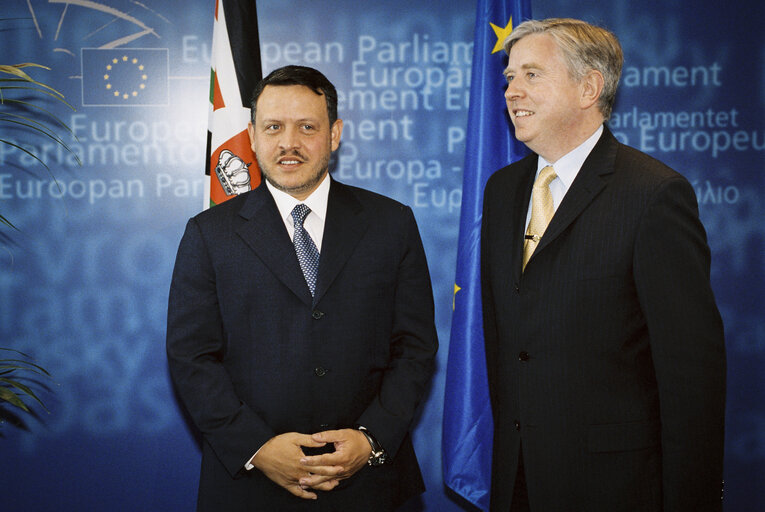 Visit of King Abdullah II of Jordan at the European Parliament in Strasbourg