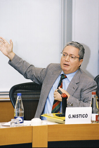 MEP Giuseppe NISTICO at the European Parliament in Brussels