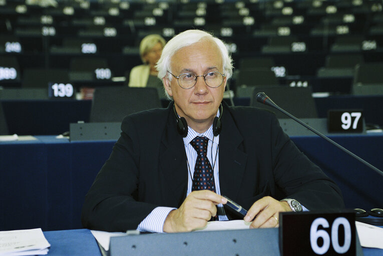 MEP Paolo COSTA takes part in a plenary session in Strasbourg