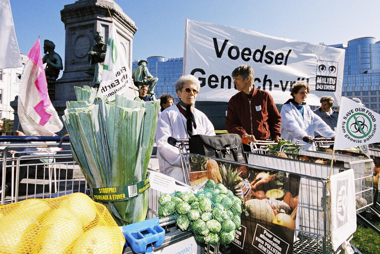 Foto 5: Demonstration against the use of GMO's in food