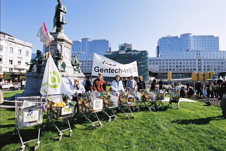 Photo 12: Demonstration against the use of GMO's in food