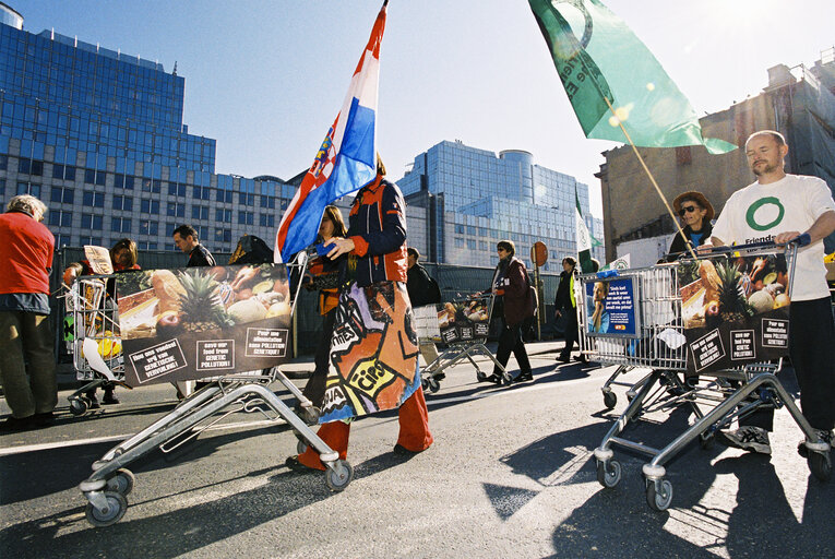 Photo 2: Demonstration against the use of GMO's in food