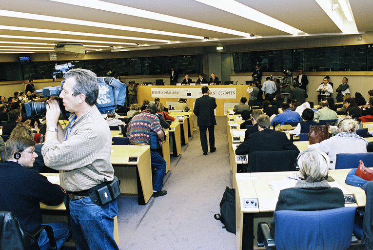 Press conference by EP President, EC President and the Commissioner in charge of Enlargement