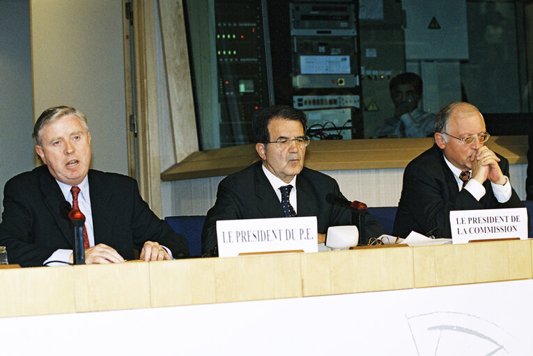 Press conference by EP President, EC President and the Commissioner in charge of Enlargement