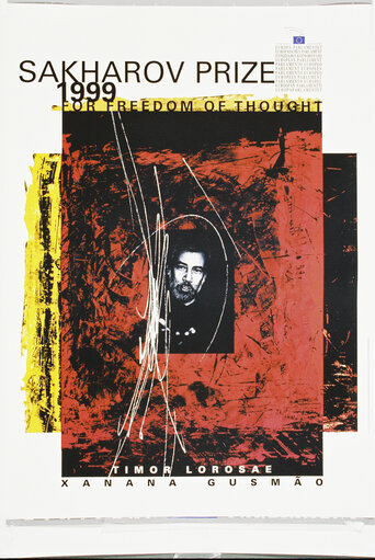 Fotografie 7: Sakharov Prize poster of 1999 awarded to Xanana Gusmao