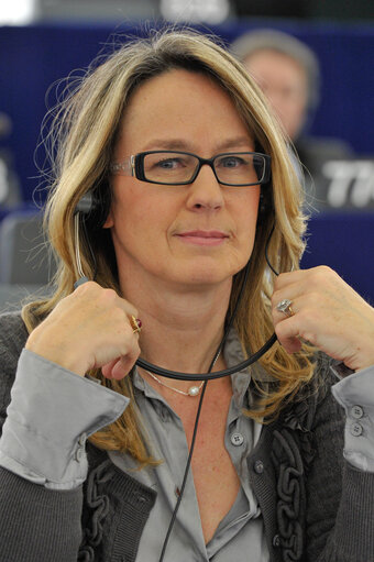 Fotografie 4: Constance LE GRIP-Portraits in Plenary in Strasbourg