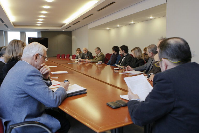 Foto 3: Italian MEPs meet Italian NGO's representatives of the Link 2007 organization