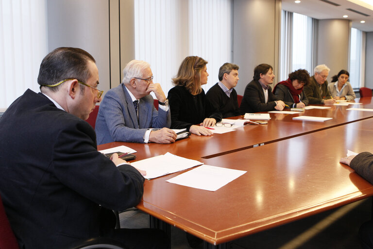 Foto 2: Italian MEPs meet Italian NGO's representatives of the Link 2007 organization