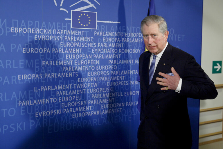 Fotografie 7: Welcoming of HRH Prince Charles, Prince of Wales by Jerzy Buzek, Herman Van Rompuy and José Manuel Barroso